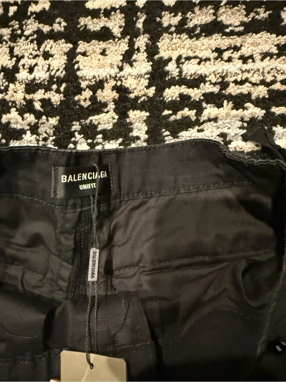 Balenciaga black jorts